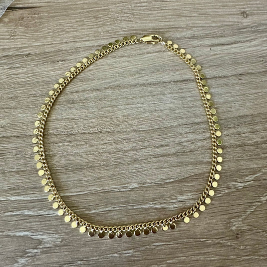 Coin Chain Anklet | Gold Filled Collection by Bella Adornia