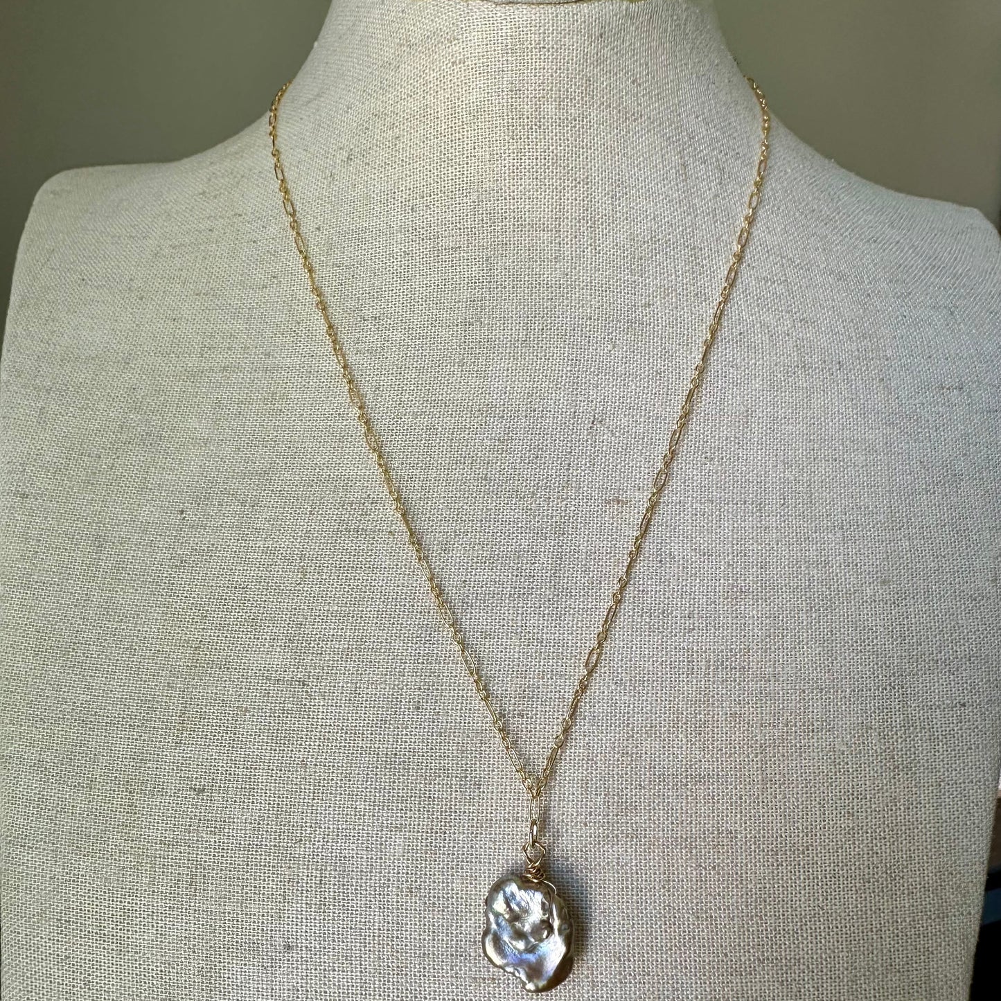 Pearl Blossom Necklace | Gold Filled Collection by Bella Adornia