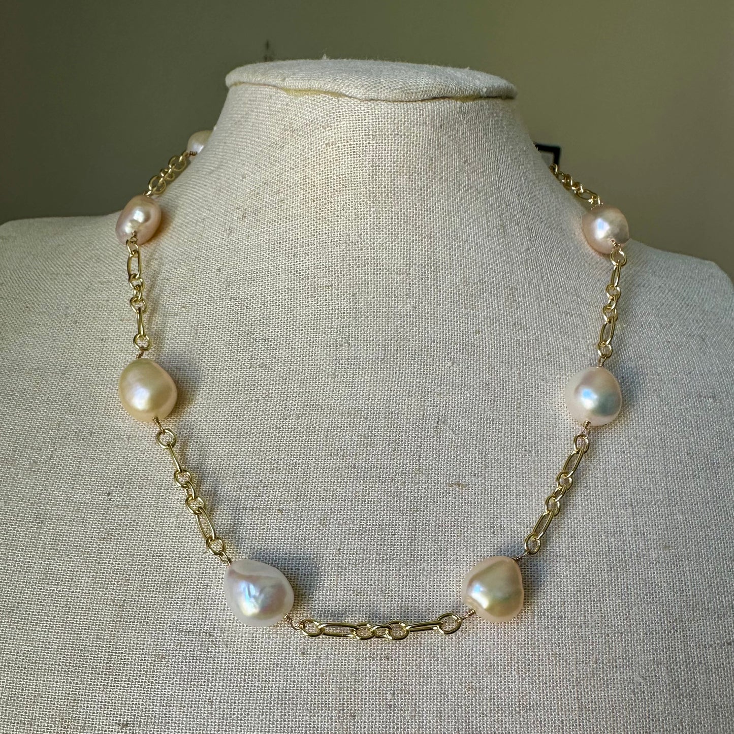 Heirloom Nugget Pearl Necklace | Gold Filled Necklace Collection