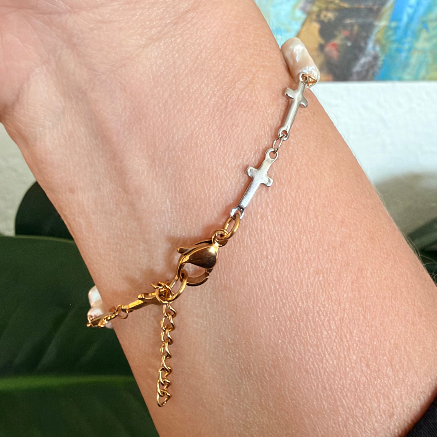 Sanctuary Pearl Bracelet | Mixed Metal Collection