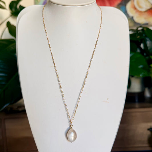 Single Heirloom Pearl Necklace | Gold Filled Collection