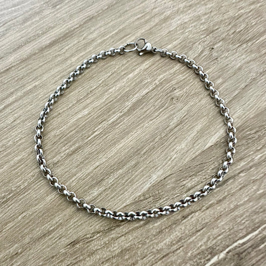 SS Rolo Chain Bracelet | Stainless Steel Collection by Bella Adornia