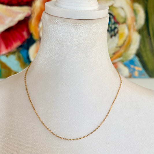 Dainty Micro Chain Necklace | Stainless Steel Collection