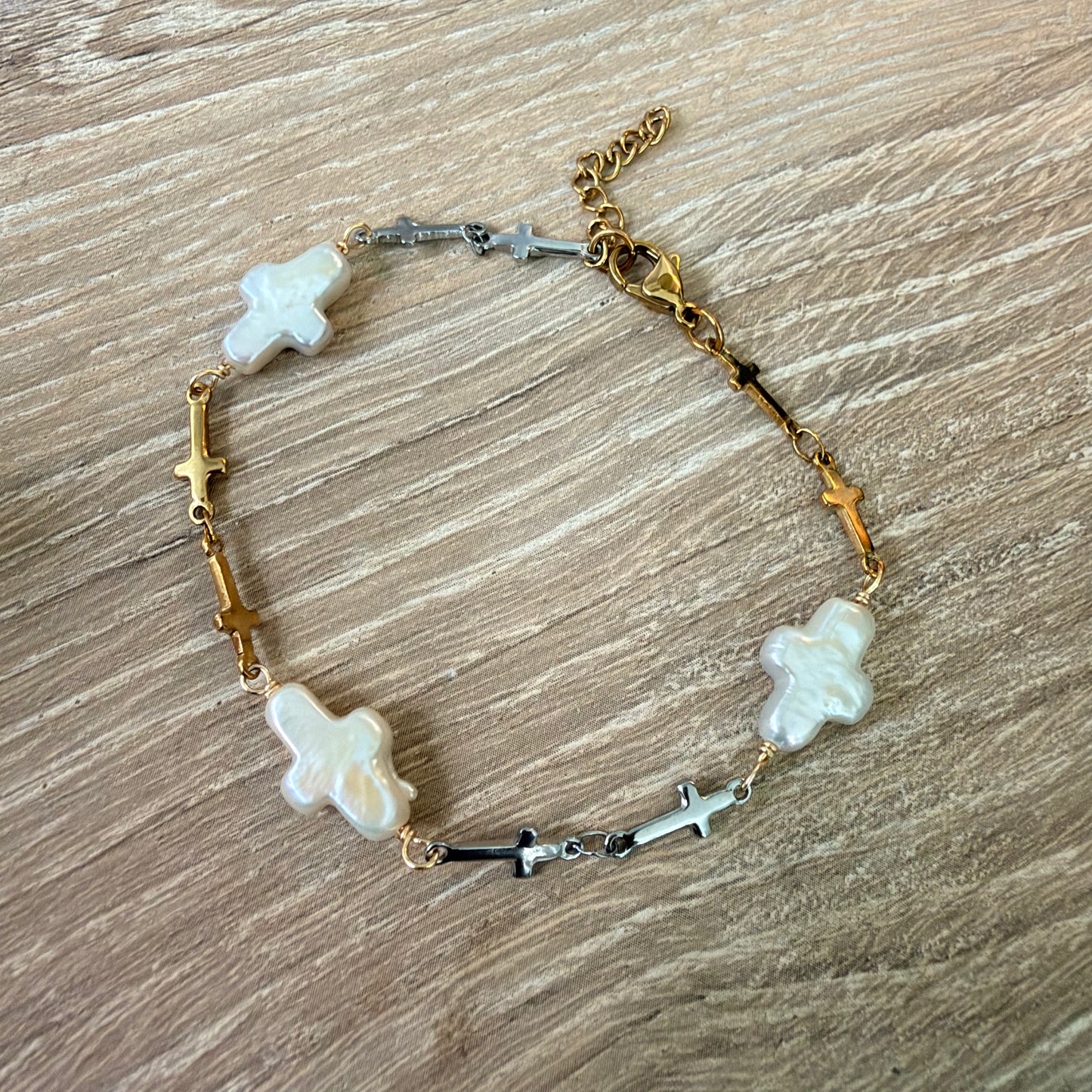 Sanctuary Pearl Bracelet | Mixed Metal Collection