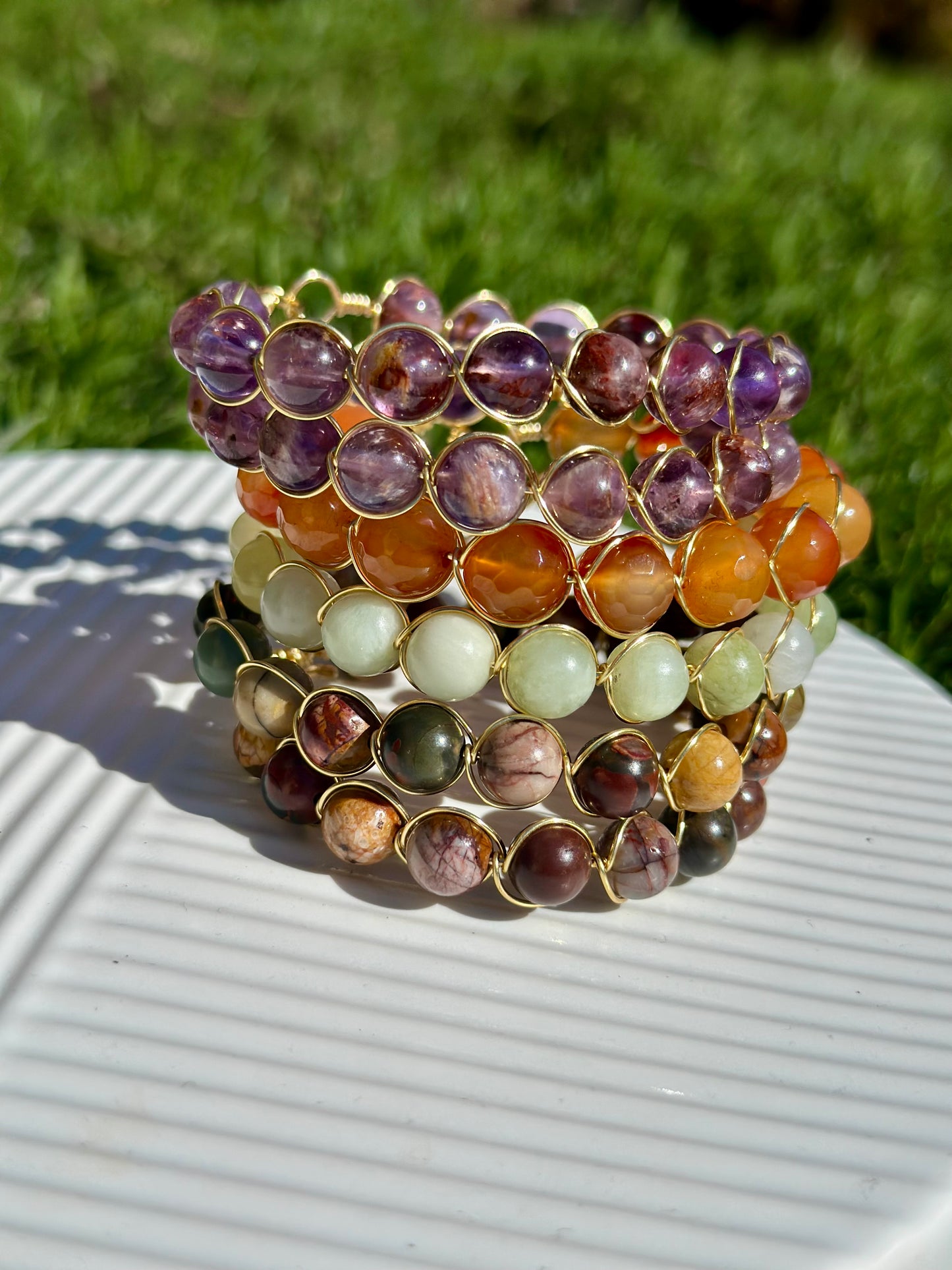 Serenity Gemstone Orbit | Gemstone Bracelet Collection