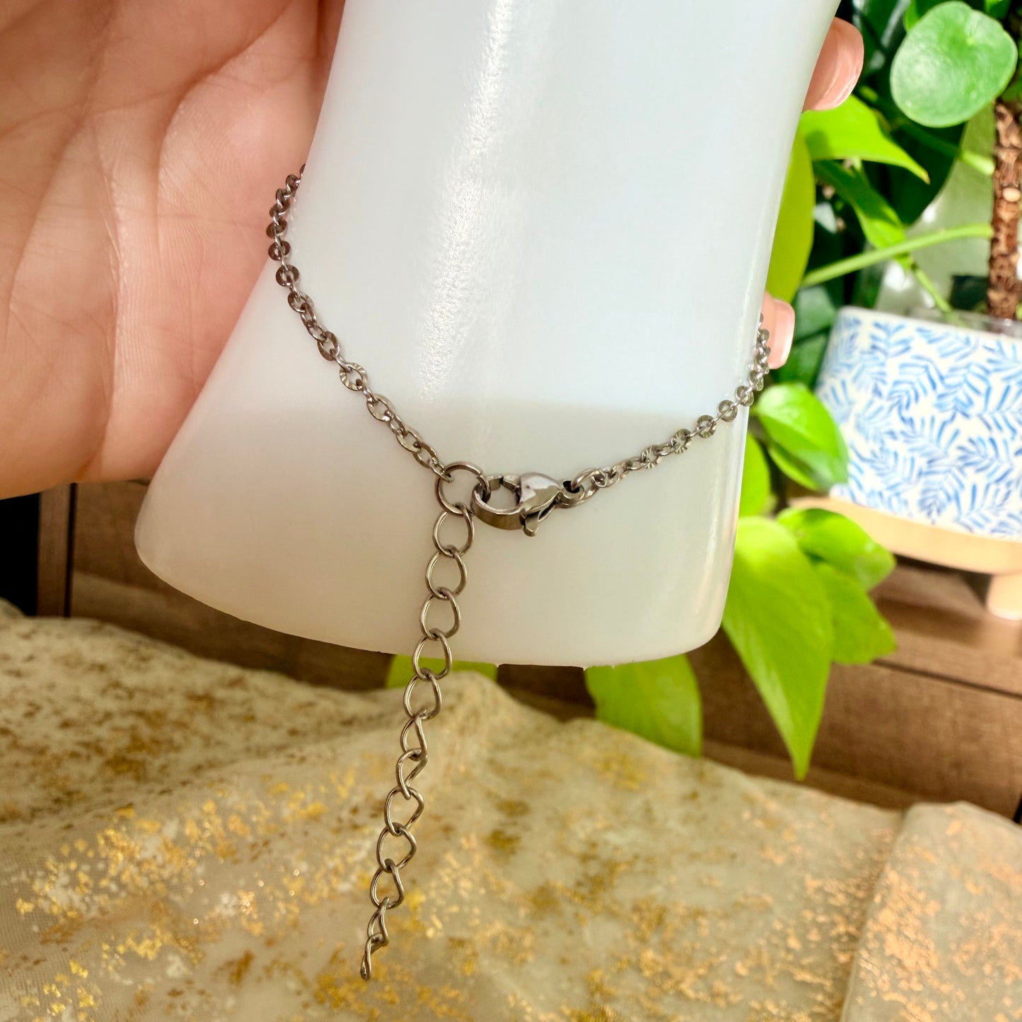 Sunburst Satellite Hand Chain | Stainless Steel Collection