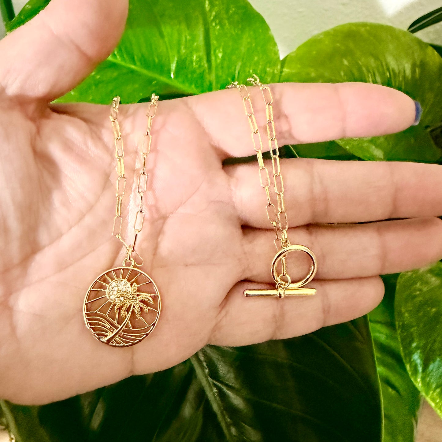 Island Radiance Pendant Necklace | Gold Filled Collection