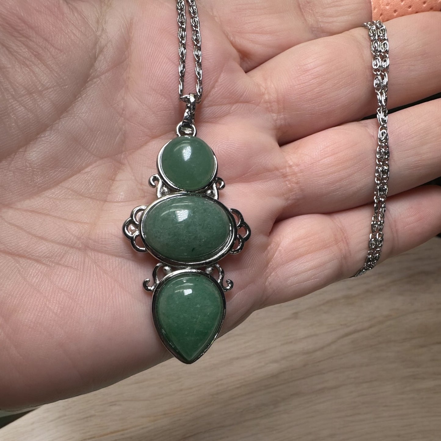 Trinity Gemstone Necklace