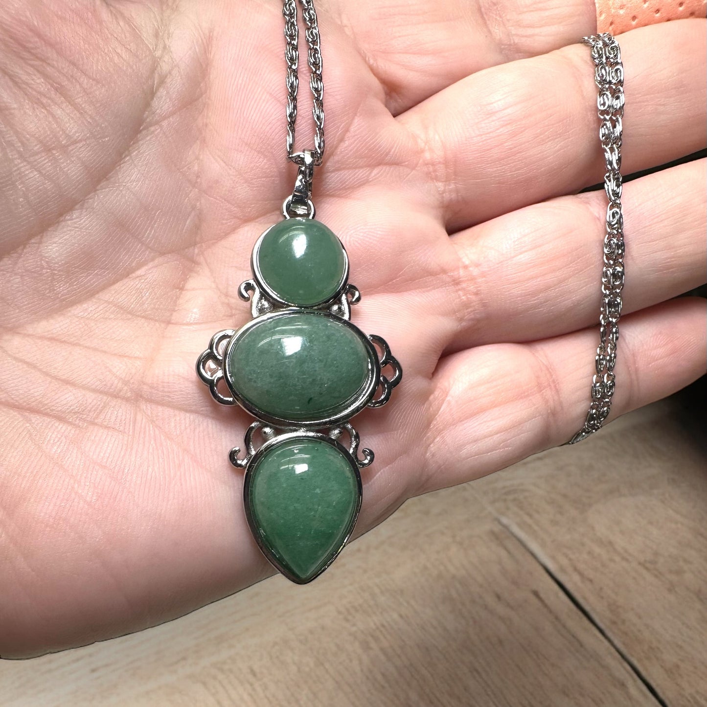 Trinity Gemstone Necklace