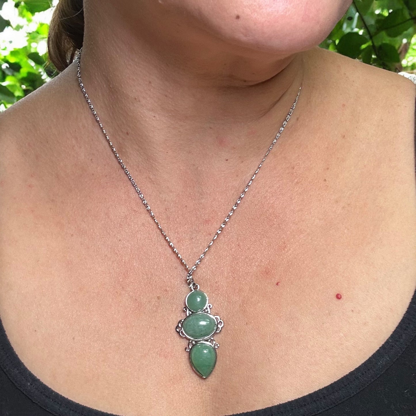 Trinity Gemstone Necklace