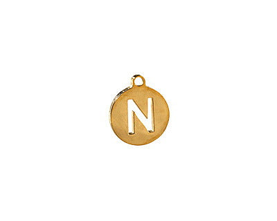 Letter Coin Charm | Stainless Steel Pendant Collection
