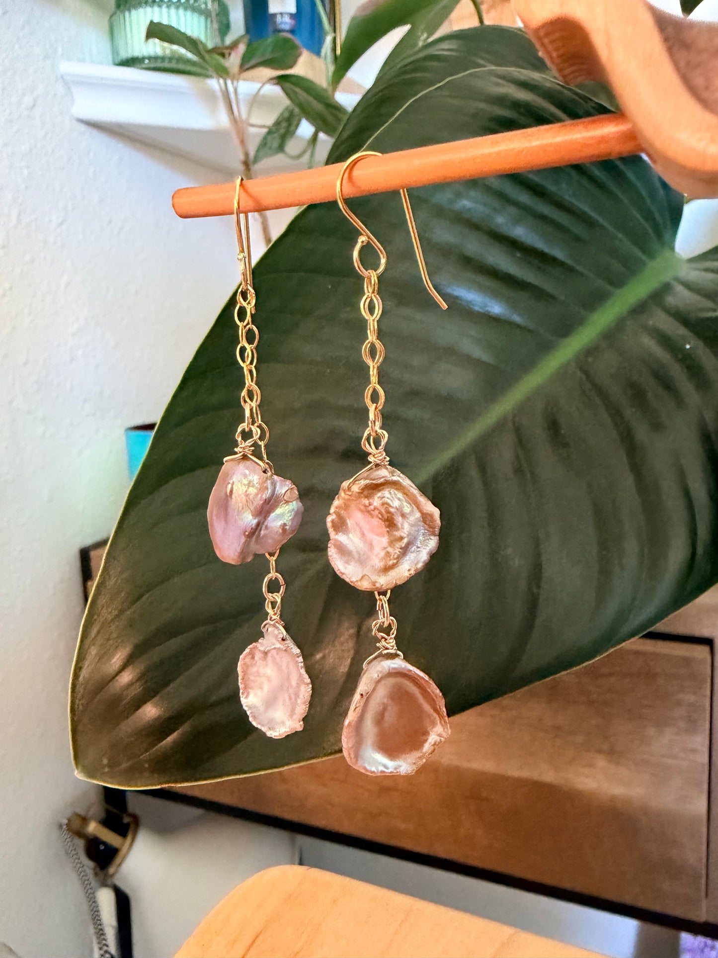 Cornflake Pearl Earrings