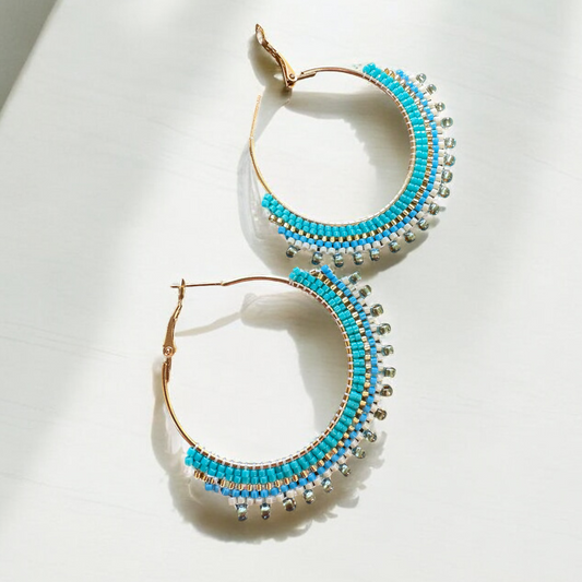 Azure Waves Hoops