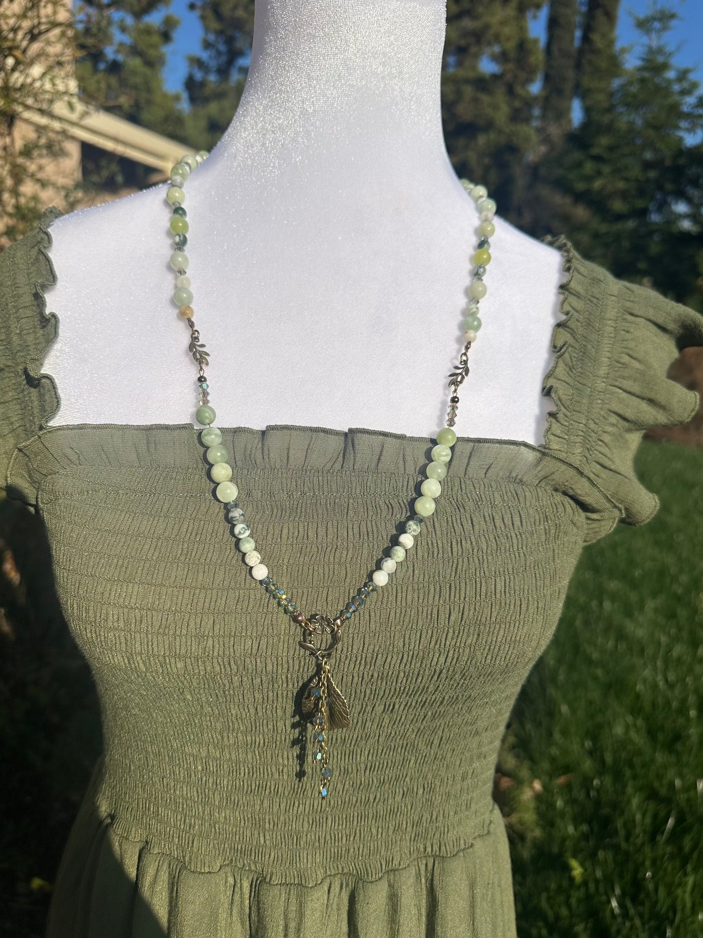 Enchanted Forest Serenity Gemstone Necklace