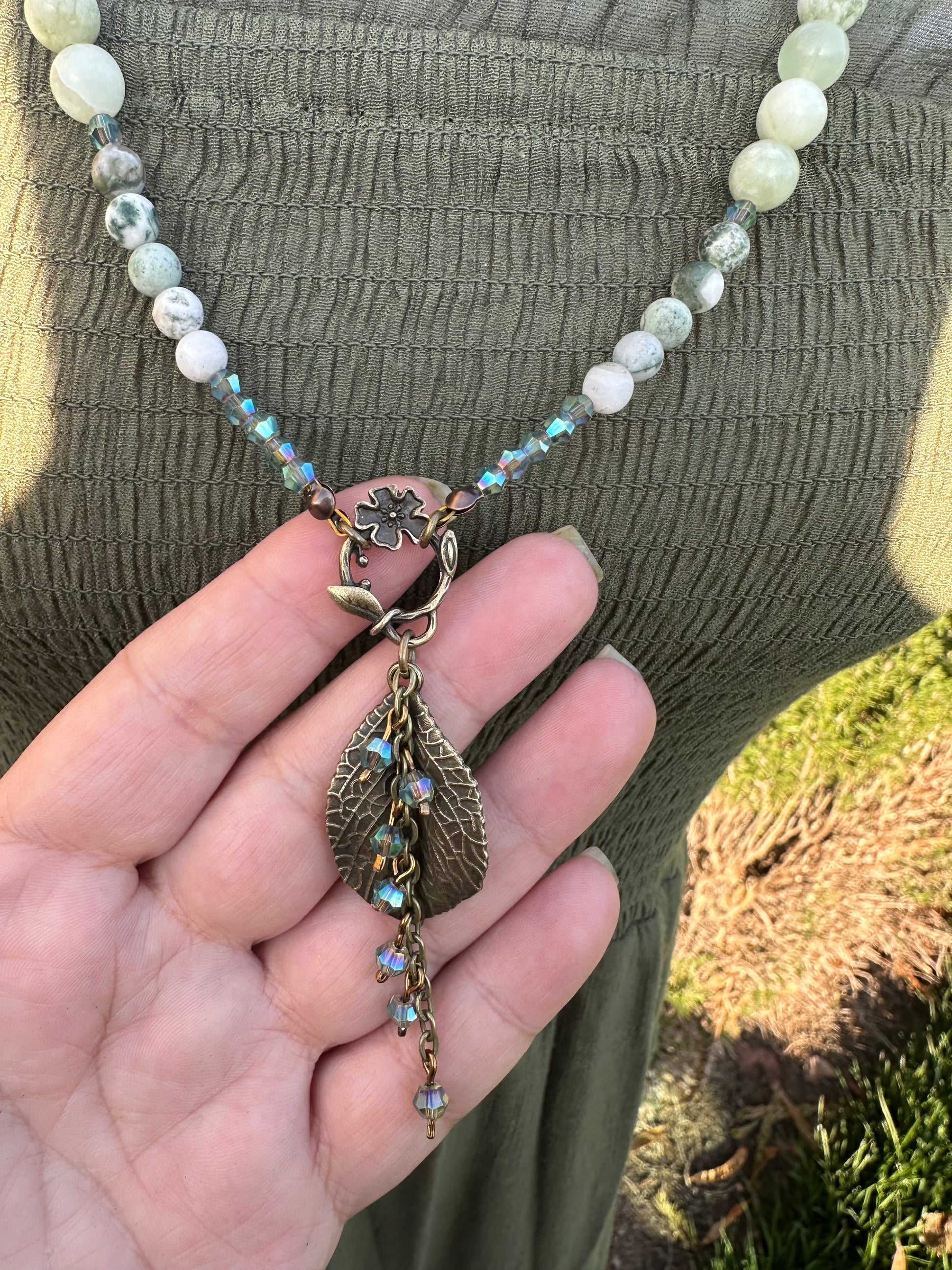 Enchanted Forest Serenity Gemstone Necklace