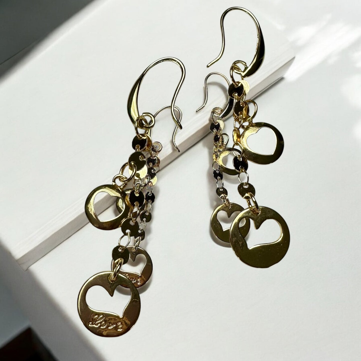 Double Love Earrings  | Gold Filled Earrings Collection by Bella Adornia