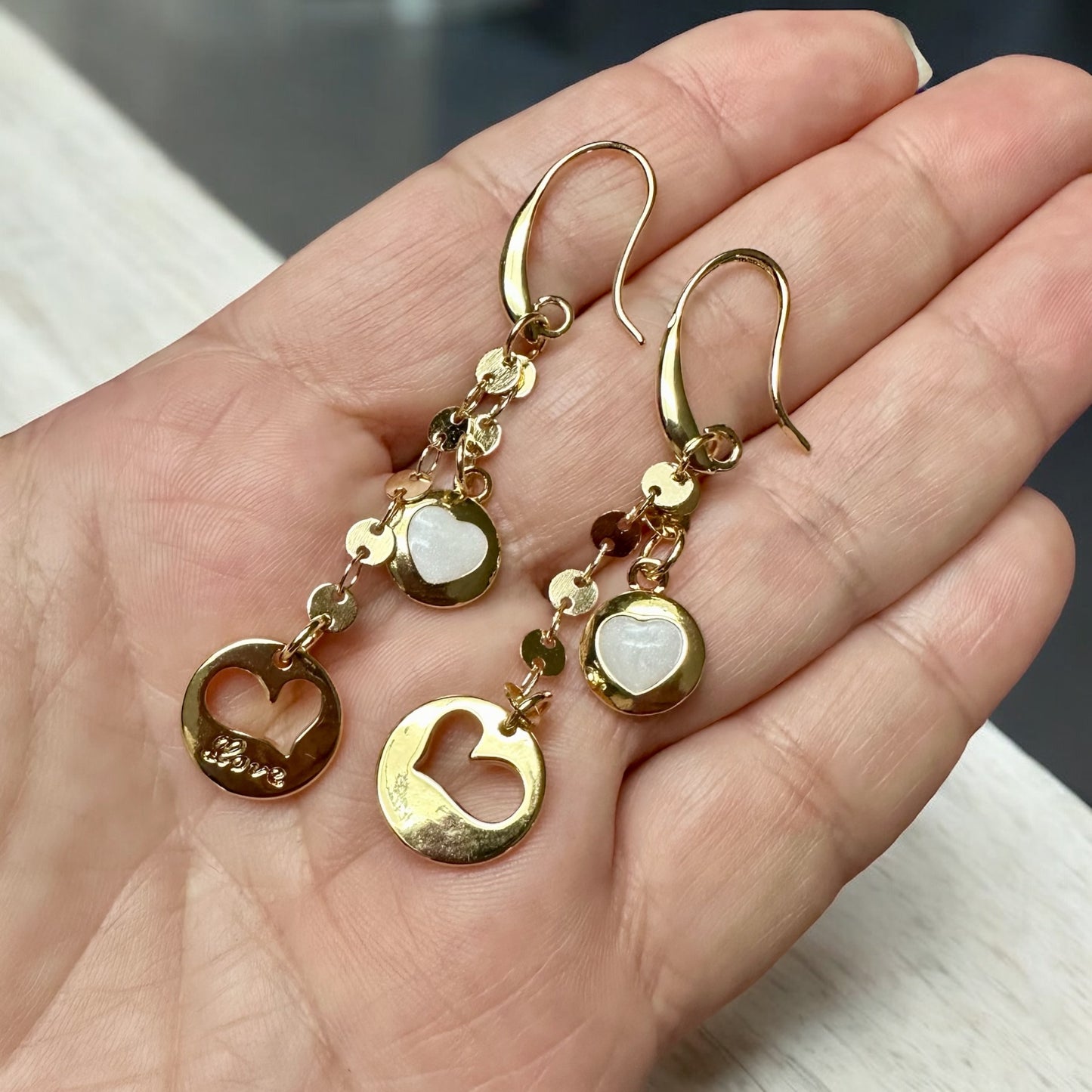 Double Love Earrings  | Gold Filled Earrings Collection by Bella Adornia