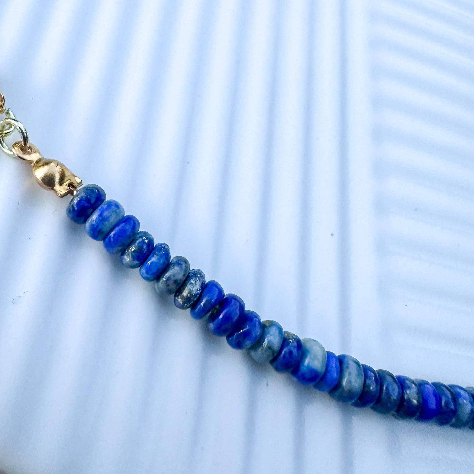 Lapis Necklace on plate