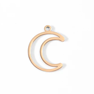 SS Crescent Moon Pendant | Stainless Steel Pendant Collection