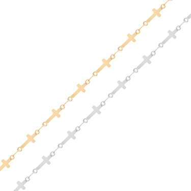 Cross Chain Bracelet | Stainless Steel Collection