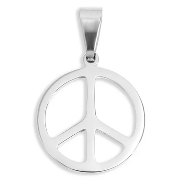 SS Peace Sign Pendant | Stainless Steel Pendant Collection