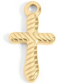 Textured Cross Pendant | Stainless Steel Pendant Collection