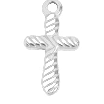 Textured Cross Pendant | Stainless Steel Pendant Collection